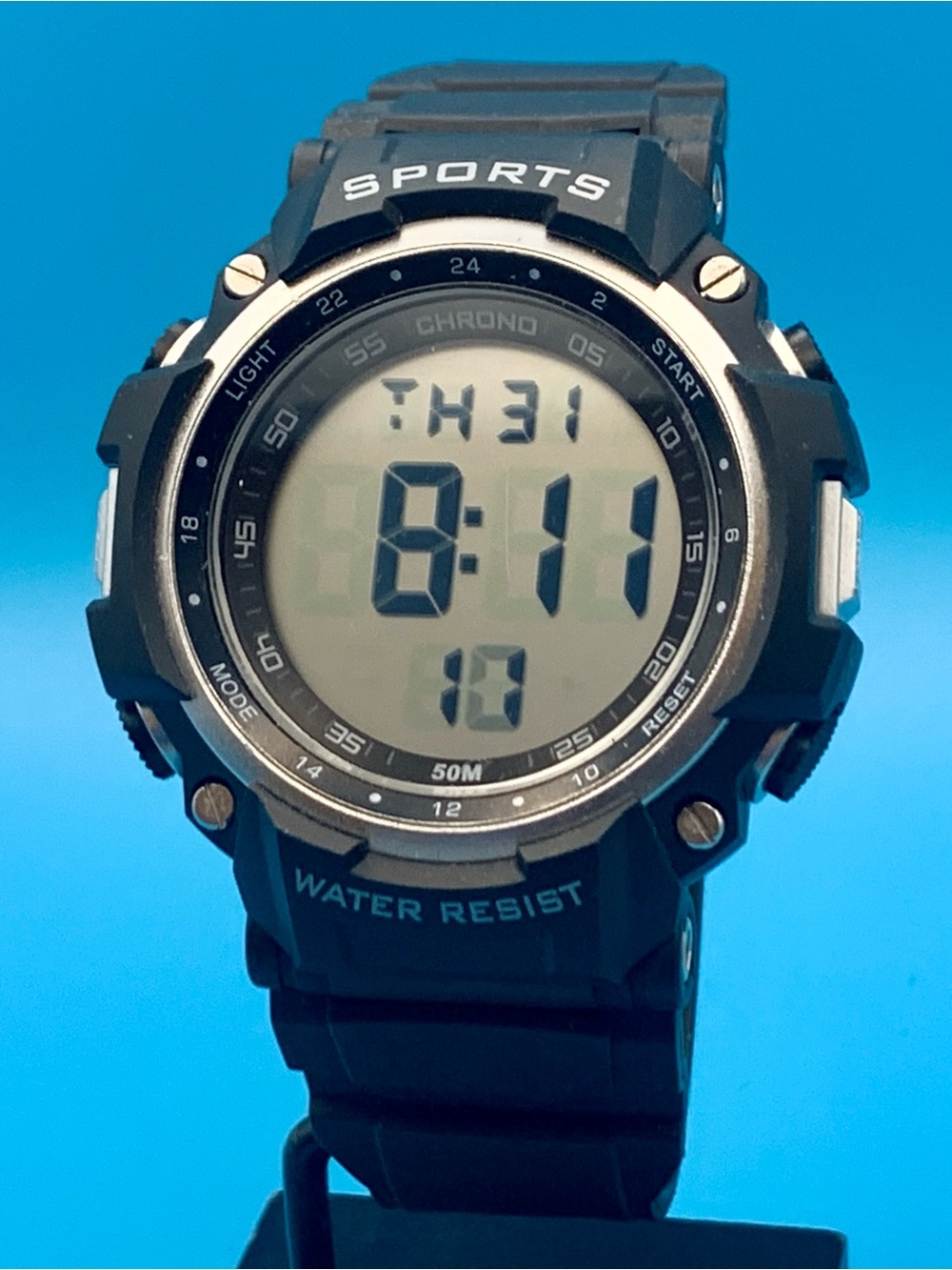 Men’s Digital Quartz Wristwatch Chrono Backlight Alarm Day Date Working
